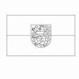 Coloring Pages Germany Flag Thuringen Hellokids German sketch template