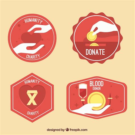 premium vector pack  blood donor labels