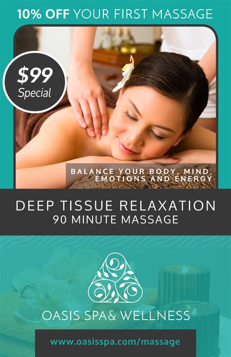 Deep Tissue Massage Poster Template Mycreativeshop