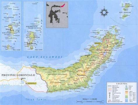 gambar peta sulawesi utara lengkap broonet