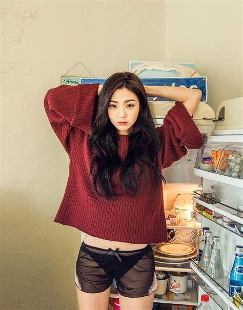 lee chae eun seoul korean girl fashion models lee turtle neck crop