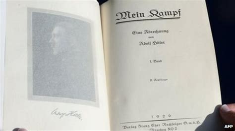 copy of mein kampf signed by hitler sells for 65 000 bbc news
