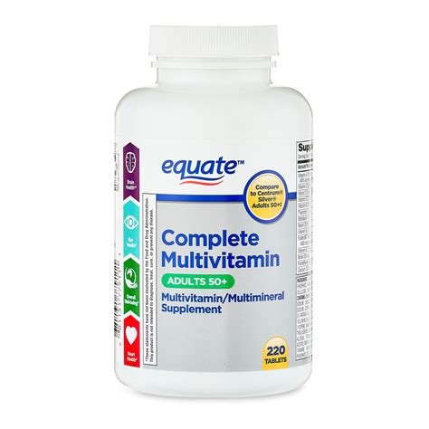 equate complete multivitaminmultimineral supplement tablets adults   count walmartcom
