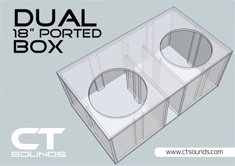 Ct Sounds Dual 18 Inch Ported Subwoofer Box Design
