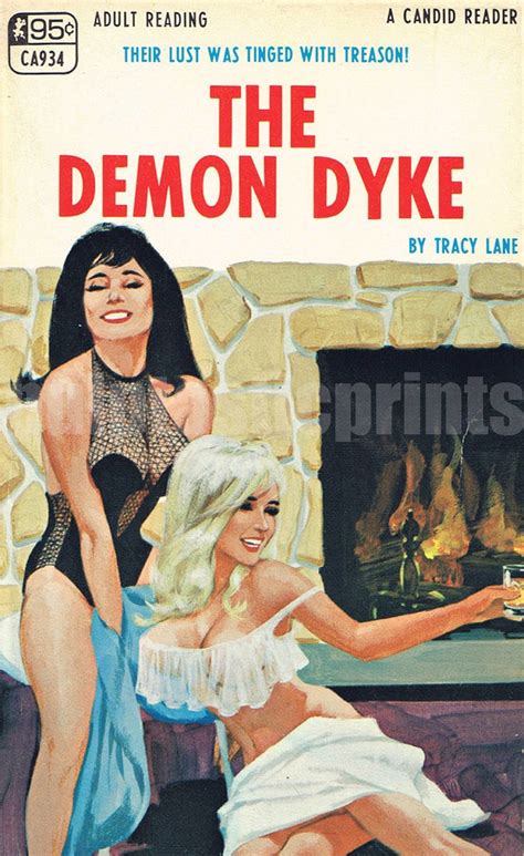 Lesbian Pulp Vintage Art Print The Demon Dyke Etsy