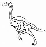 Coloring Ornithomimus Pages Dinosaur Visit Color sketch template