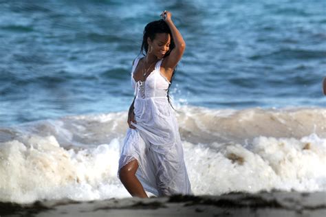 On The Set Of A Photoshoot In Barbados [9 August 2012] Rihanna Photo