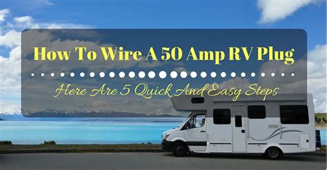 wire   amp rv plug    quick  easy steps