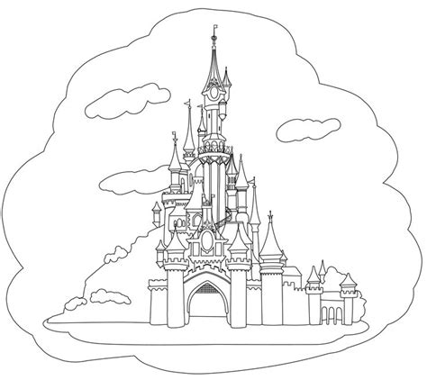 sightseeing disneyland color magic coloring pages  kids coloring