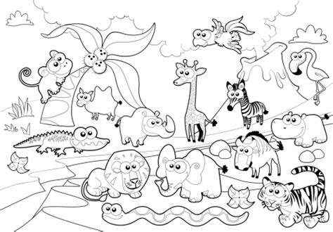 zoo coloring pages  kids