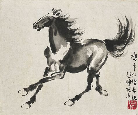 xu beihong   running horse christies