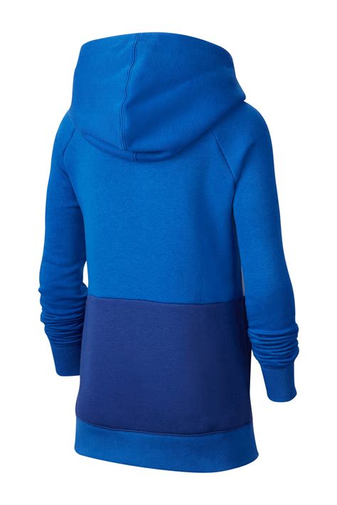 nike hoodie blauwwit wehkamp