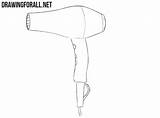Hair Dryer Draw Drawingforall Drawing Grille Buttons Lines Control Front Body sketch template