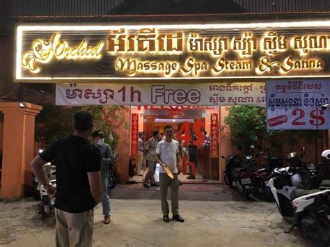 37 detained in police raid on orchid massage parlor cambodia expats