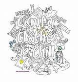 Comfy Chill sketch template