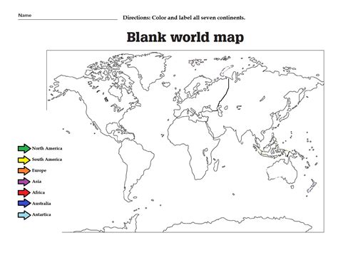 printable blank continent maps kitty baby love
