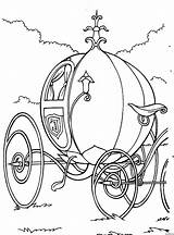 Coloring Pages Cinderella Carriage Sheet sketch template
