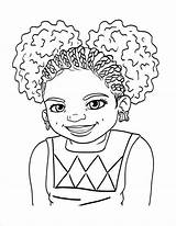 Coloring Pages African Kids Girl American Printable Girls Colouring Famous Sheets History Woman Cute Book Barbie Books Color Braids Baby sketch template