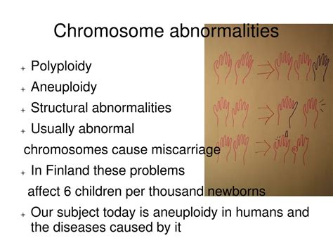 ppt chromosome disorders numerical abnormalities powerpoint