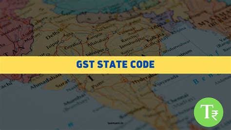 gst state code list taxmani