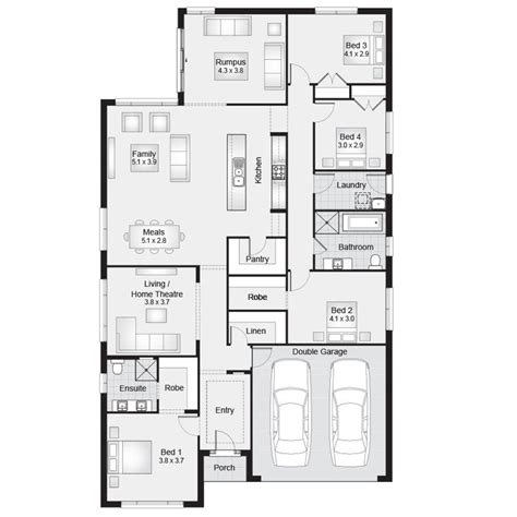 kentville  floor plan sqm  width  depth clarendon homes floor