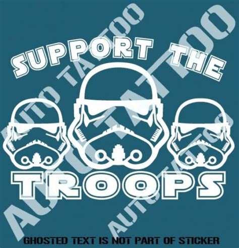 support  troops sticker decal top quality stormtrooper custom