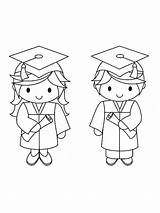 Graduation Coloring Pages Kindergarten College Grad Cap Hat sketch template