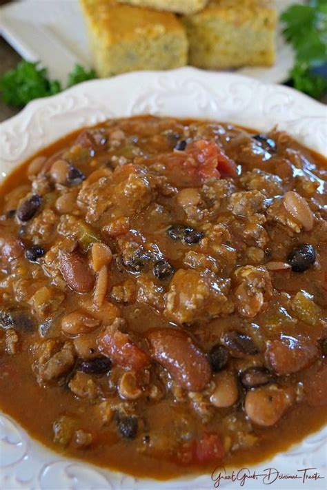 italian sausage chili is loaded with all sorts of