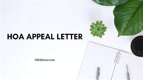hoa appeal letter   letter templates print