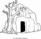 Grotta Sepolcro Cueva Religione Malvorlage Hohle sketch template
