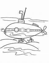 Submarine Marin Submarines Coloriages Fra sketch template