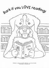 Coloring Bark Reading Dog 1280px 07kb sketch template