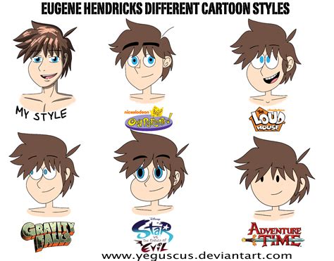 cartoon styles  yeguscus  deviantart