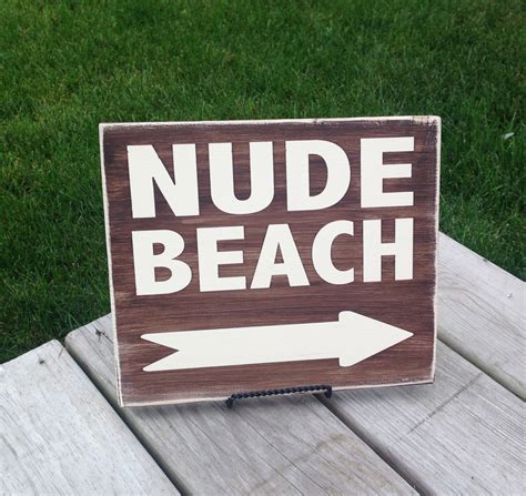 Nude Beach Enough Said Fun Sign For Lots Of Places Etsy