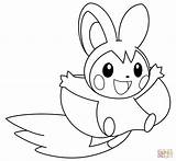 Coloring Pokemon Emolga Pages sketch template