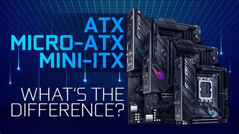 atx  micro atx  mini itx whats  difference