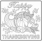 Feast Thanksgiving Coloring Pages Getcolorings Printable sketch template