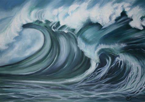 powerful wave  stock photo public domain pictures