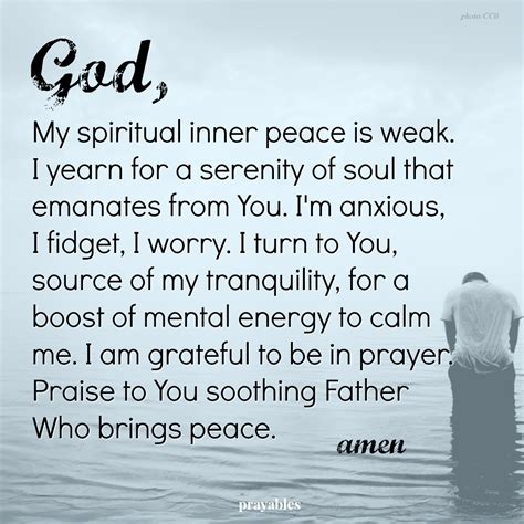 prayer spiritual  peace prayables