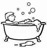 Bath Drawing Bubble Line Coloring Taking Clipart Clipartmag Feet Pages Getdrawings Simple sketch template