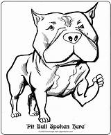 Coloring Dog Face Getcolorings Pitbull Pages sketch template