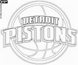 Pistons Kleurplaten Kolorowanki Bulls Spurs Antonio sketch template