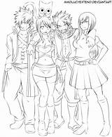 Fairy Tail Coloring Pages Manga Anime Printable Drawing Color Getcolorings Tale Drawings Getdrawings Paintingvalley sketch template