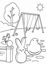 Peeps Coloring Pages Easter Marshmallow Printable Park Bunny Print Getdrawings Cartoon Info Book Forum sketch template