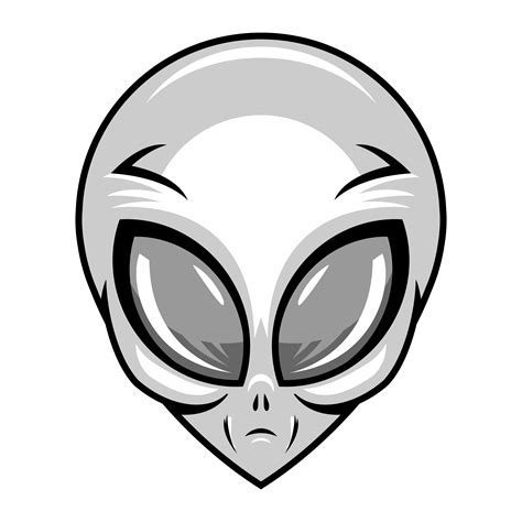 alien head vector illustration  vector art  vecteezy