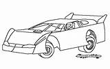 Dirt Car Coloring Pages Sprint Race Clipart Late Model Stock Printable Clip Cars Color Large Getcolorings Vector Clker Visit Getdrawings sketch template