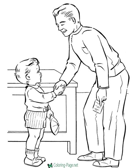 father coloring pages  getdrawings