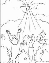 Colorear Para Ascension Coloring Cristo Jesus Venida La Segunda Del El Imagenes Imágenes Pańskie Library Clipart Por Su Manualidades Cristianos sketch template