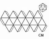 Cuerpos Geometricos Armar Icosaedro Geométricos Plantilla Estrella Educando Geometricas Geometria sketch template