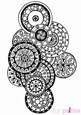Therapy Relaxation Coloring Printable Pages Mandala Coloriage Kb sketch template